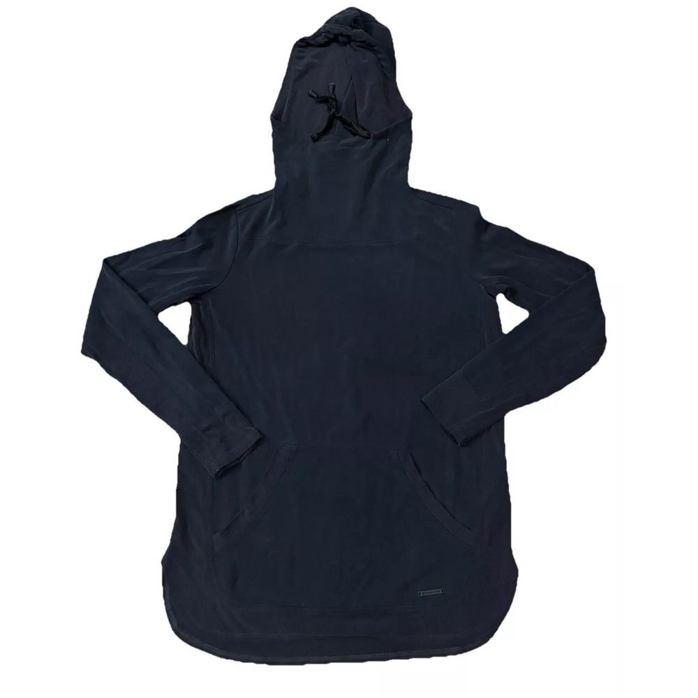 BLANC NOIR Womens S Hoodie Tunic Washed Charcoal Grey Amour Pullover Hoodie